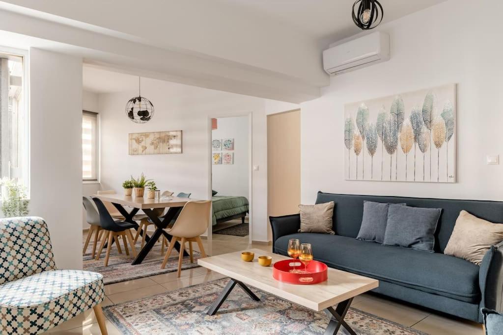 Brand New Bright Modern 6Bdr Apt-1Min To Acropolis Athens Luaran gambar