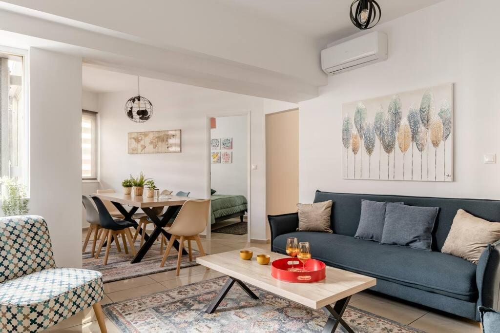 Brand New Bright Modern 6Bdr Apt-1Min To Acropolis Athens Luaran gambar